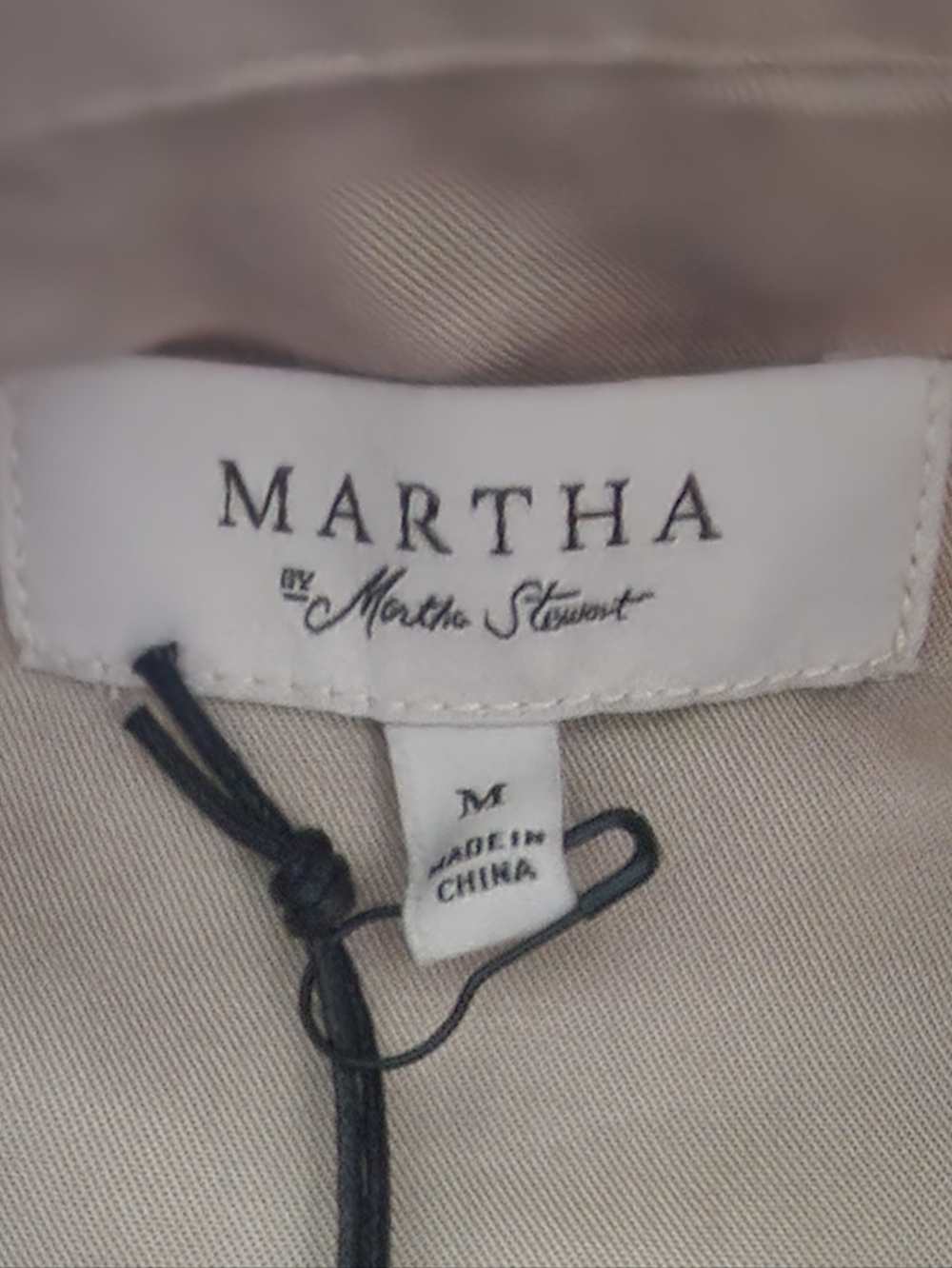 Martha Stewart Women's Medium Taupe Utility Shirt NWT - Picture 3 of 7